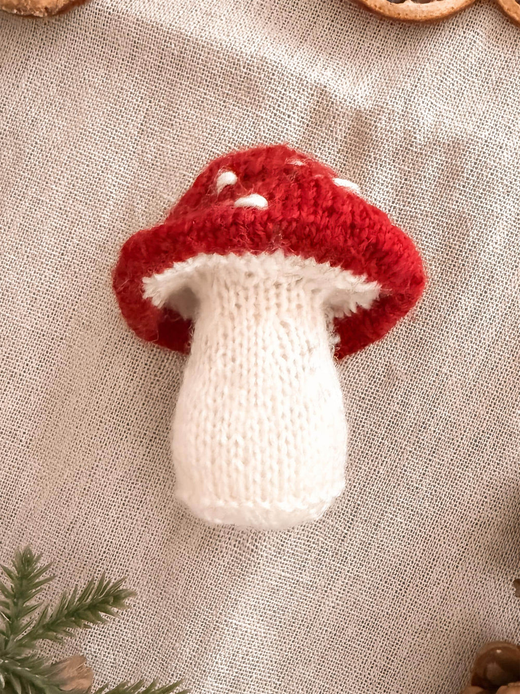 Little Mushroom – Knitted Mushroom Ornament