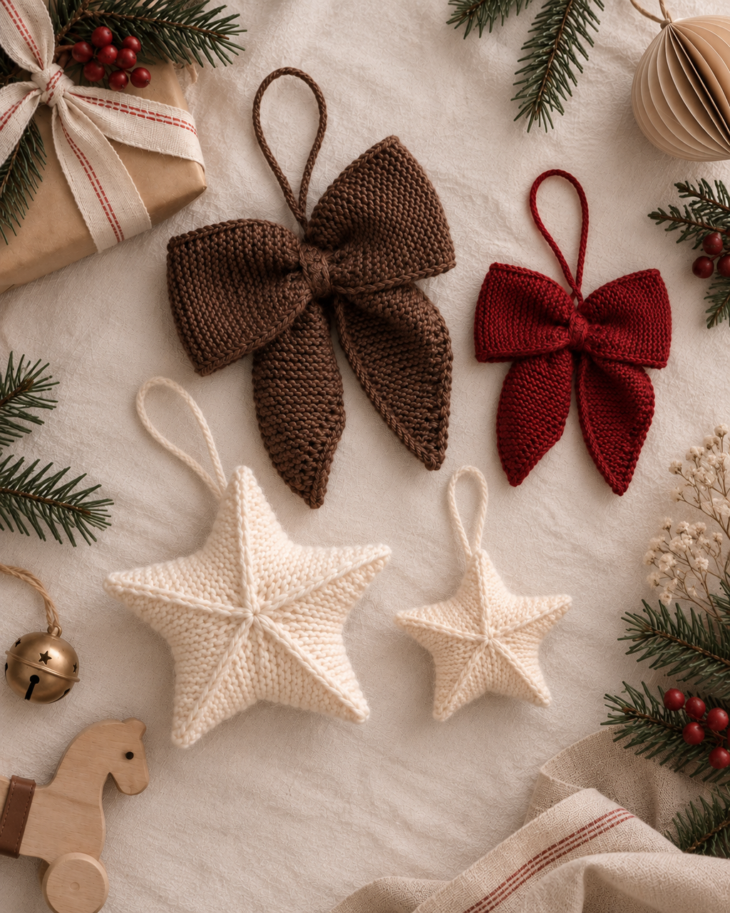 December Set – Knitted Christmas Ornaments — cover
