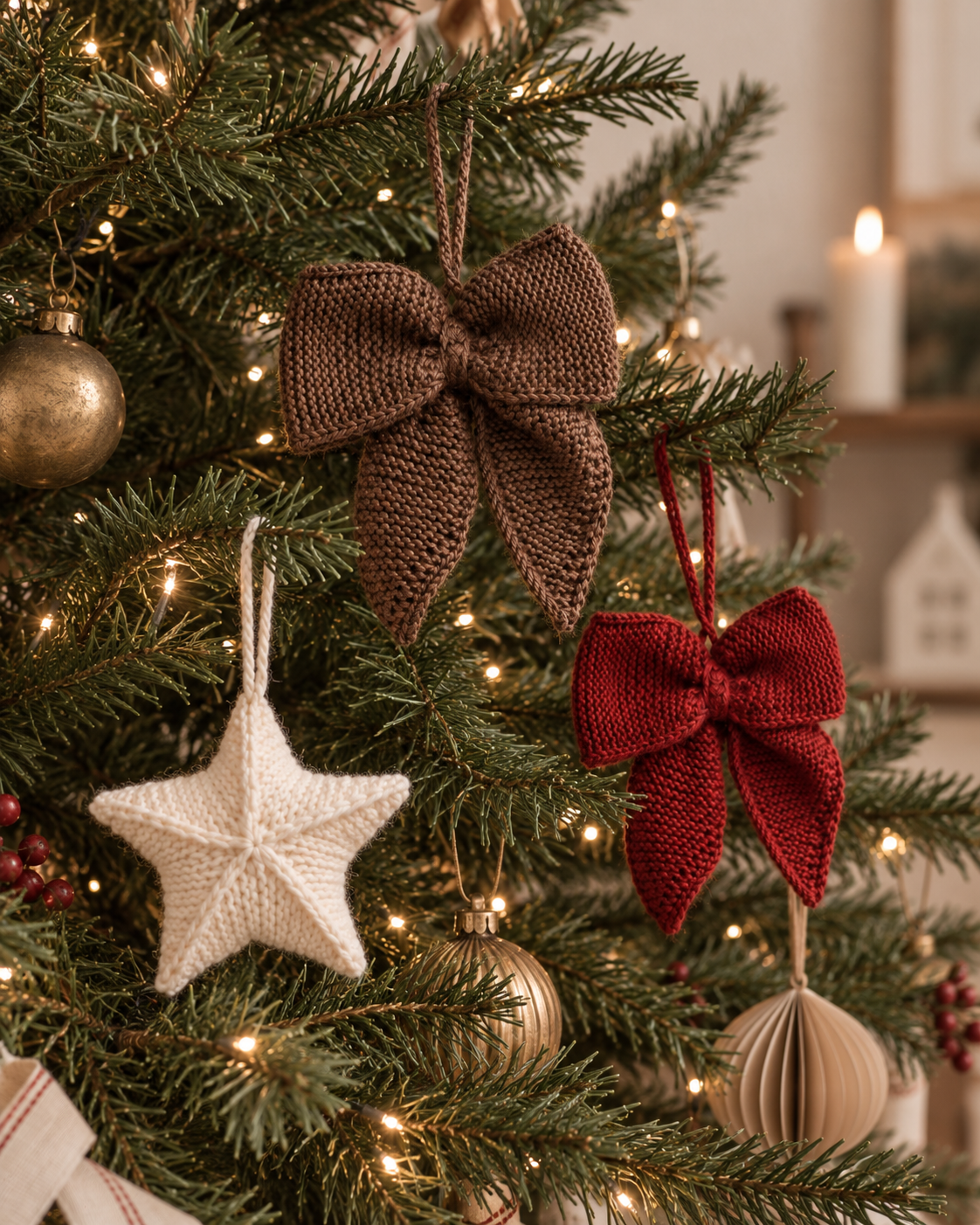 December Set – Knitted Christmas Ornaments
